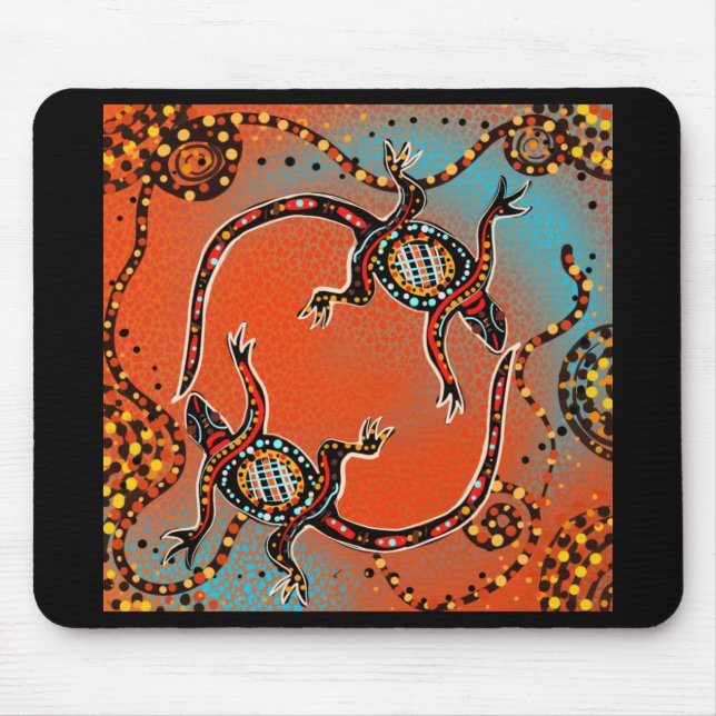 AUSTRALIEN KUNST    MOUSEPAD (Vorne)