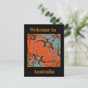 AUSTRALIEN KUNST POSTKARTE