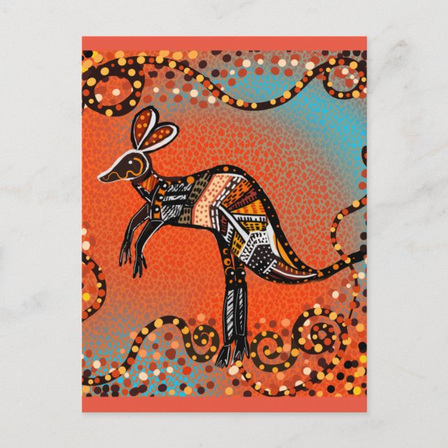 AUSTRALIEN KUNST       POSTKARTE (Vorderseite)