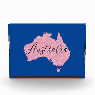 Australien Land schimmert Farbe Fotoblock