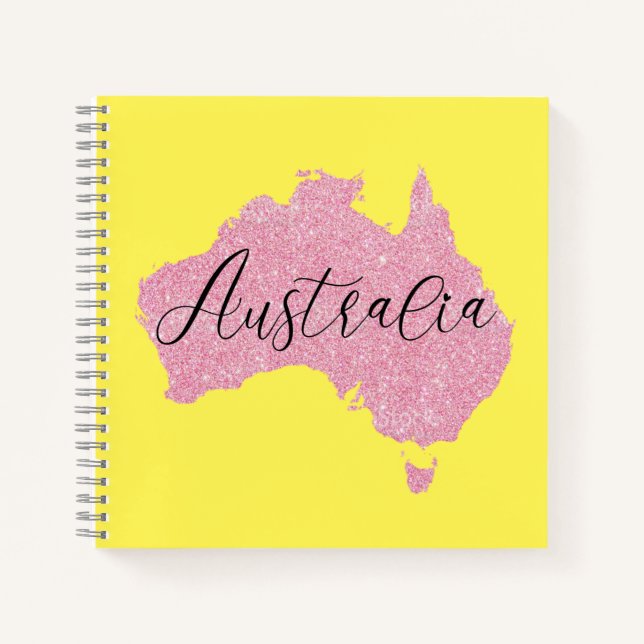 Australien Land schimmert Farbe Notizbuch (Vorderseite)