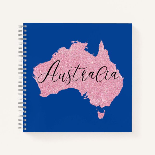 Australien Land schimmert Farbe Notizbuch (Vorderseite)