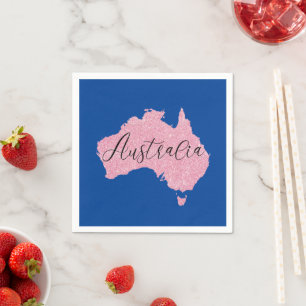 Australien Land schimmert Farbe Serviette