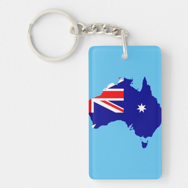 Australien-Landesflagge Schlüsselanhänger (Vorderseite)