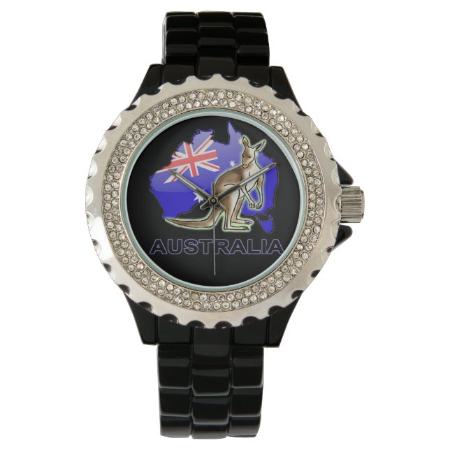 Australien Leather Watch Armbanduhr (Vorderseite)