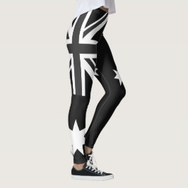Australien-Leggings Schwarzweiss Leggings