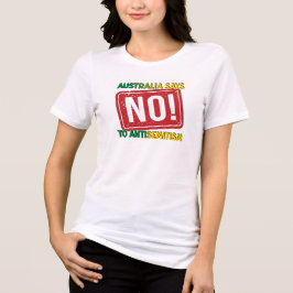 Australien lehnt Antisemitismus ab Tri-Blend Shirt
