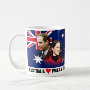 Australien-Lieben William u. Kate Tasse
