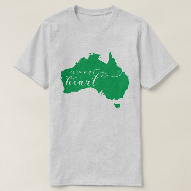 Australien liegt mir im Herzen T-Shirt (Design vorne)