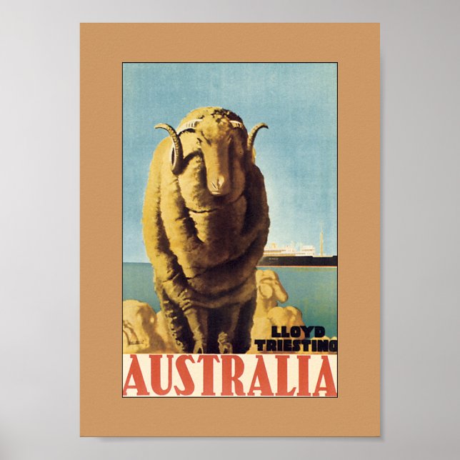 Australien - Lloyd Triestino (Grenze) Poster (Vorne)