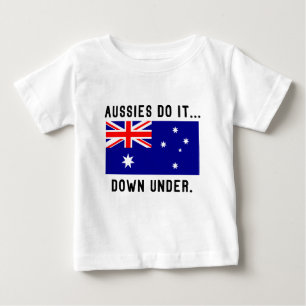 Australien macht es... Nach unten. Baby T-shirt