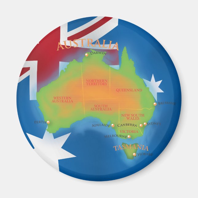 Australien Magnet (Vorne)