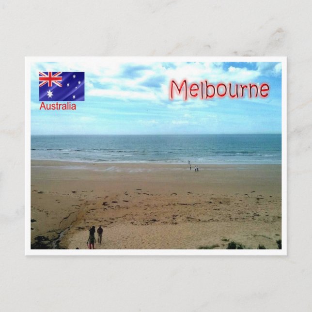 Australien - Melbourne, der Große Ozean - Postkarte (Vorderseite)