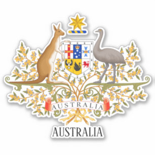 Australien Nationalwappen Patriotisch Aufkleber