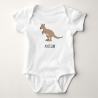Australien Niedlich Kangaroo Doodle und Name