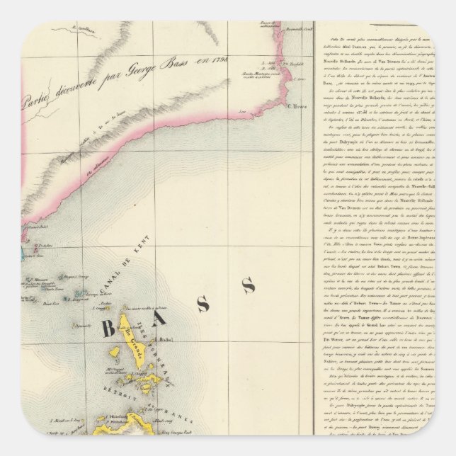 Australien Nr. 57 Quadratischer Aufkleber (Vorderseite)