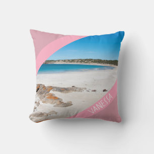 Australien Paradise Beach Pink Landschaft Foto Kissen