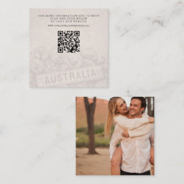 Australien Passport Wedding QR Begleitkarte