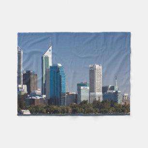 Australien, Perth, Stadt-Skyline vom Swan River Fleecedecke