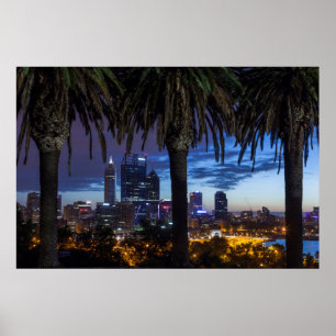 Australien, Perth, Stadt-Skyline von Kings Park 2 Poster