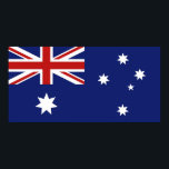 Australien Poster<br><div class="desc">Illustration der roten,  weißen und blauen australischen Flagge. Bilder auf verschiedenen Geschenken und Produkten erhältlich. Poster. Drucke.</div>