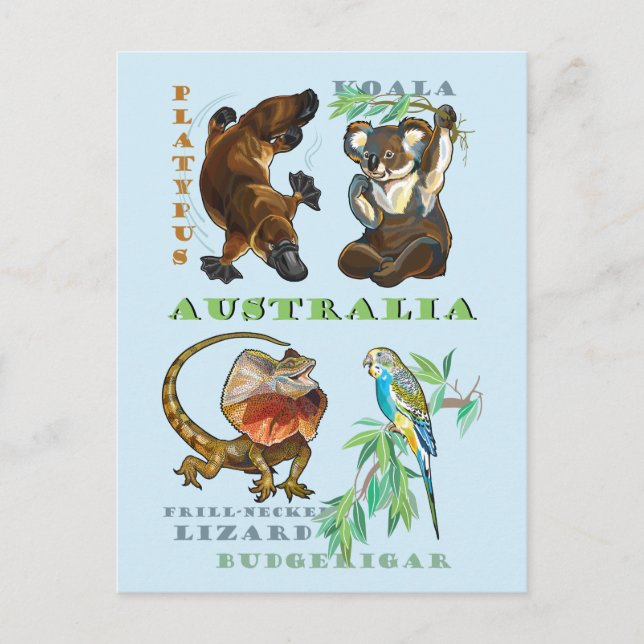 Australien Postkarte (Vorderseite)