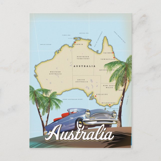 Australien Postkarte (Vorderseite)