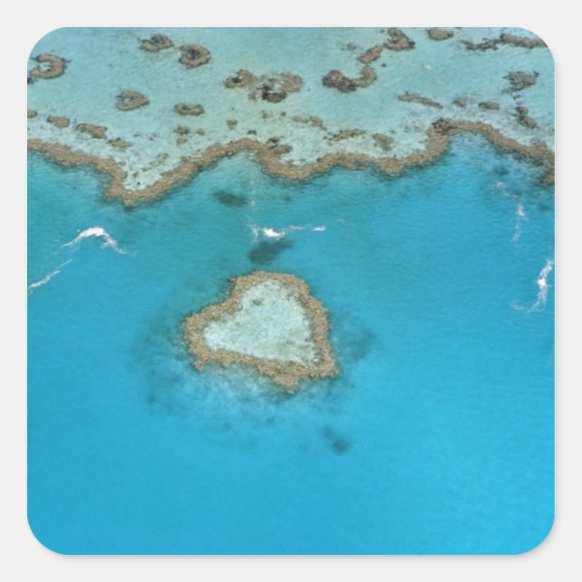 Australien, Queensland, die Whitsunday Islands, Quadratischer Aufkleber (Vorderseite)