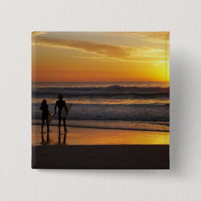 Australien, Queensland, Goldküste, Surfer Button (Vorderseite)