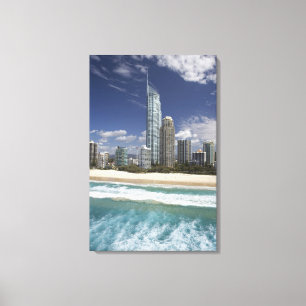 Australien, Queensland, Goldküste, Surfer Leinwanddruck