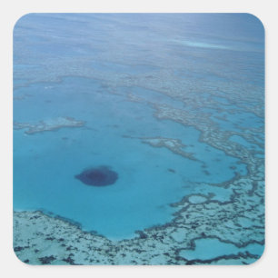 Australien, Queensland. Great Barrier Reef Quadratischer Aufkleber