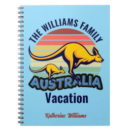 Australien Reise Niedlich Kangaroo Sunset Custom T Notizblock