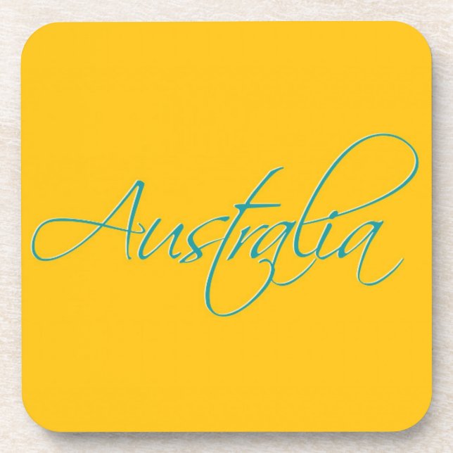 Australien: Reisegetränkeküste Getränkeuntersetzer (Vorderseite)
