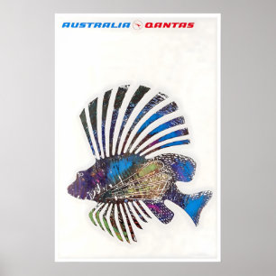 Australien Reiseplakat Australische Kunst Angeln Poster