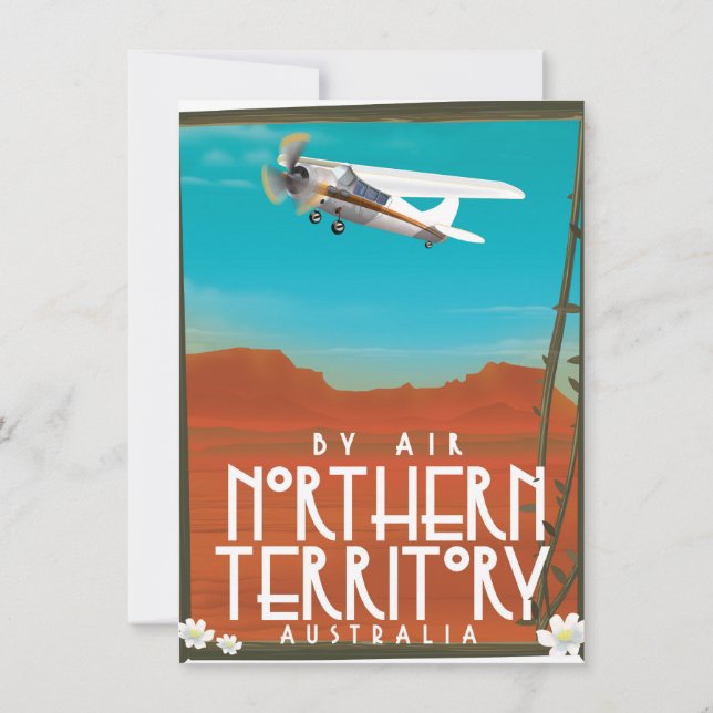 Australien Reiseplakat Einladung (Rückseite)