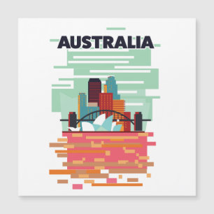 Australien Reiseplakat Magneteinladung