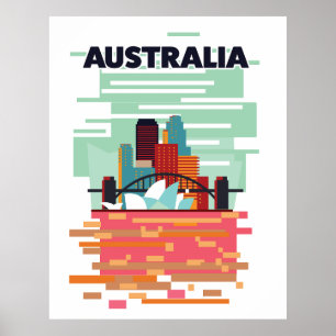 Australien Reiseplakat Poster