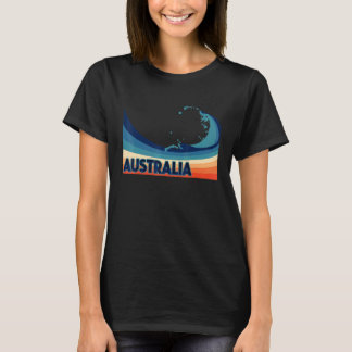 Australien Retro Surf Segeln und Fischen Australi T-Shirt