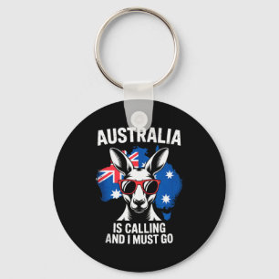 Australien ruft und ich muss zum Känguru-Outback g Schlüsselanhänger