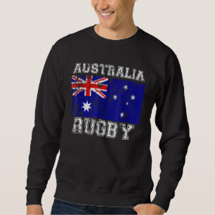 Australien Rugby Men Women Kids Australische Flagg Sweatshirt