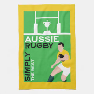 Australien Rugby Player Geschirrtuch