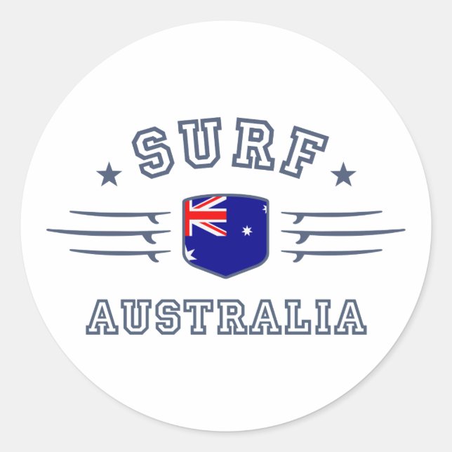 Australien Runder Aufkleber (Vorderseite)