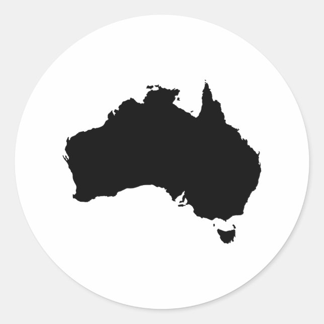 Australien Runder Aufkleber (Vorderseite)