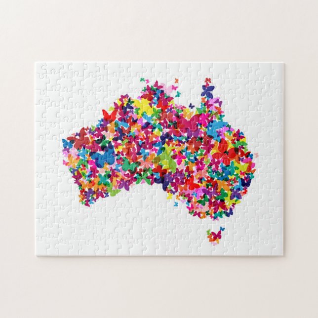 Australien-Schmetterlings-Karte (Horizontal)