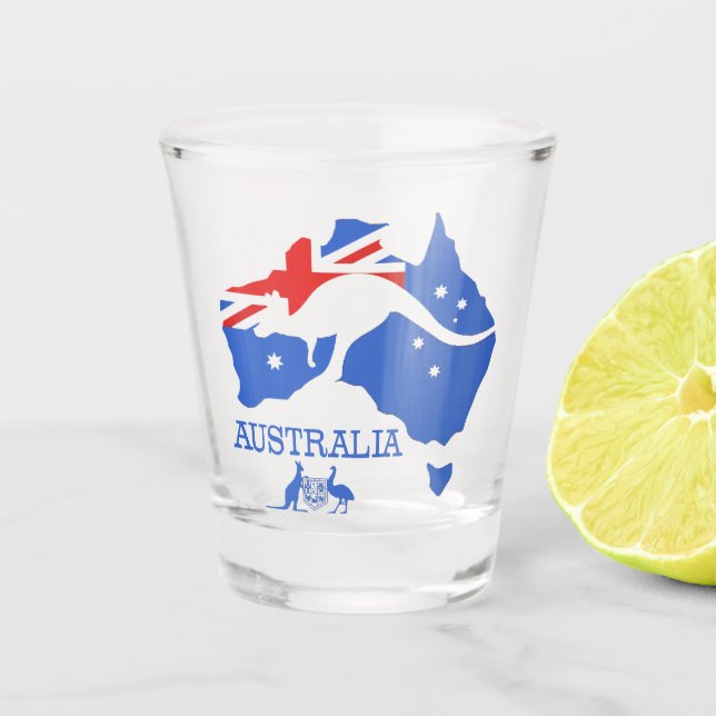 Australien Schnapsglas (Vorderseite)