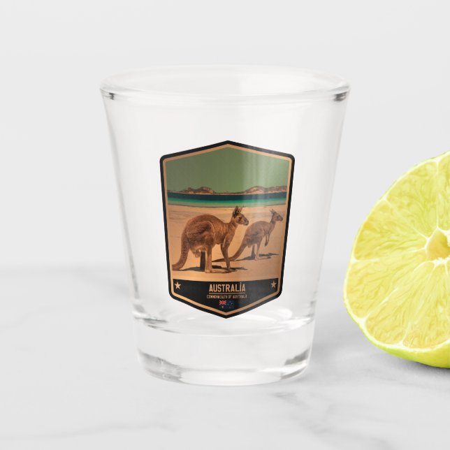 Australien Schnapsglas (Vorderseite)