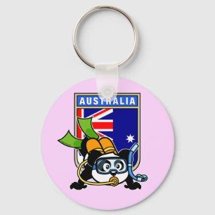Australien Scuba Diving Panda Schlüsselanhänger