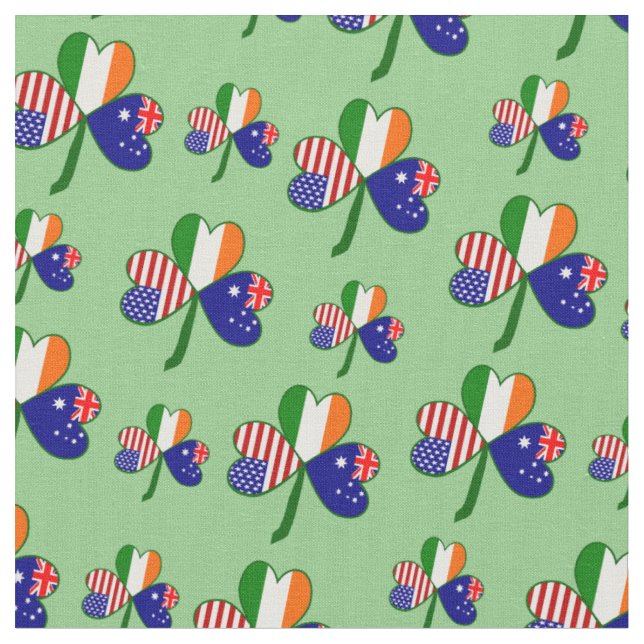 Australien Shamrock Stoff (Nahaufnahme)