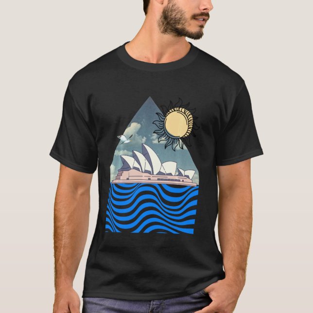 Australien Souvenir - Sydney Opera House - Aussie  T-Shirt (Vorderseite)