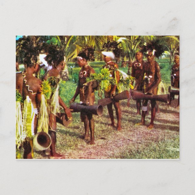 Australien, Stammesfestival, Neue Guinea Postkarte (Vorderseite)